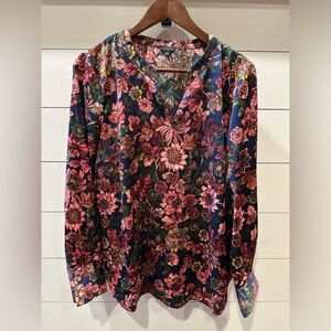 Talbots Fall Floral Women's Top - Multicolor- size Large